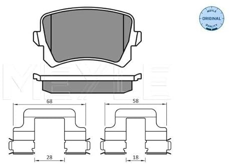 Meyle 025 244 8317 Brake Pad Set, disc brake