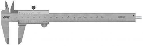 Taschen-Messschieber DIN 862, mit Feststellschraube, 200 mm / 8 inch