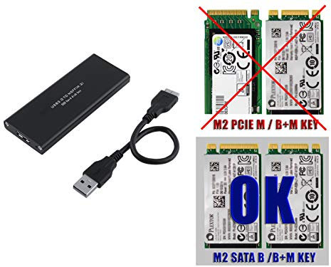 KALEA-INFORMATIQUE Boitier M2 vers USB3 pour SSD M.2 NGFF de Type SATA B Key