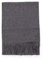 100% Kaschmir Paschmina Schal Uni mit Fransen für Damen und Herren (Grau/Anthrazit, 30cm x 164cm + 8cm x 2 Fransen)