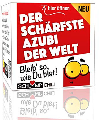 Schlump-Chili⎥Der schärfste Azubi der Welt - ein witziges und originelles Geschenk für junge Männer in Ausbildung und Lehre z.B. zur Prüfung zum Geburtstag, Ostern, Weihnachten