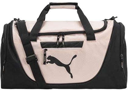 PUMA Damen Evercat Duffel Tasche für Kandidaten Trainingstasche, Schwarz/Hellrosa, Einheitsgröße