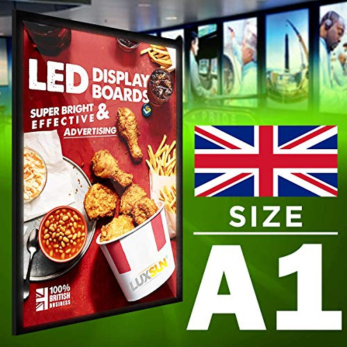 A1 | LED Illuminated Backlit Magnetic Frame Poster Display Light Box Menu Board
