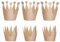 TOYMYTOY Geburtstag Krone Hüte Prinz Prinzessin Party Hüte Kronen Hut Kinder und Erwachsene Party Dekorationen 6pcs