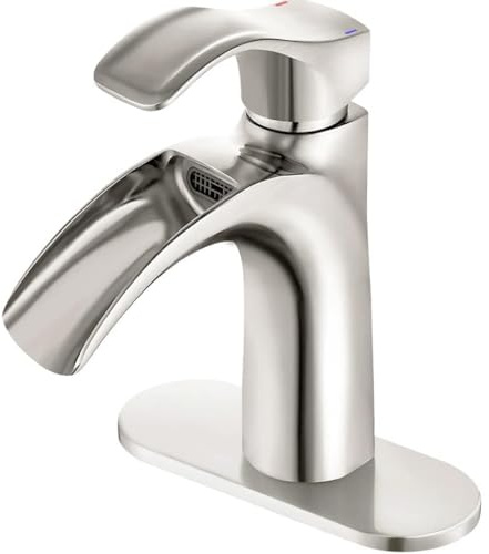 Yodel - Rubinetto monocomando a cascata per lavabo