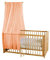 Bio Baby Betthimmel 100% Bio-Baumwolle (kbA) GOTS zertifiziert, Perle, 115 x 300 cm