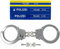 Menottes de police pour enfants en métal - Pour le carnaval ou pour le costume de police - Pour jeux de rôle avec clés, serrure de sécurité, autocollant de police - Jouet stable également pour adultes