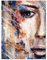 wandmotiv24 Leinwandbild Kunst & Gemälde, Hochformat, Frau 1 M0104