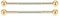Hopply 14G Industrial Piercing Barbell Earring for Men & Women,Surgical Stainless Steel Piercing Helix-Conch Cartilage Earrings with CZ Body Piercing Jewelry 38mm 1 1/2 inch (Gold)
