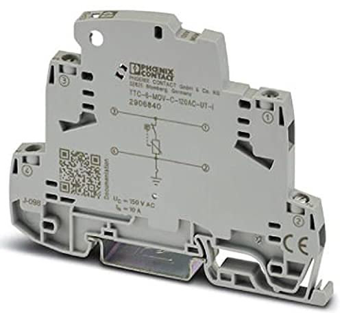 PHOENIX CONTACT TTC-6-MOV-C-120AC-UT-I Überspannungsmittelschutz mit Integrierter Statusanzeige für eine Signalader mit Geerdetem Bezugspotenzial