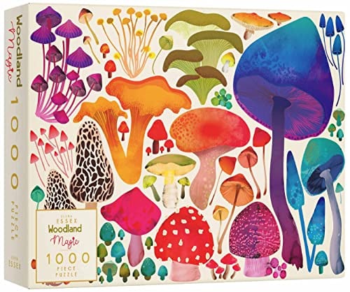 Elena Essex Jigsaw Puzzle - Woodland Magic/Jigsaw Puzzles Age 14+ for Adults 1000 / Jigsaws 1000 Pieces for Adults/Fungi Nature Wildlife Mushroom Puzzle/Size 70x50cm