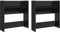 vidaXL 2X Wand Schuhschrank Schuhregal Schuhablage Regal Schrank Schuhständer Wandregal Hängeschrank Schuhaufbewahrung Hochglanz-Schwarz 60x18x60cm Holzwerkstoff