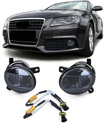Klarglas LED Nebelscheinwerfer Schwarz Smoke für Audi A4 8K A6 4F Q5 Seat Exeo