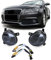 Klarglas LED Nebelscheinwerfer Schwarz Smoke für Audi A4 8K A6 4F Q5 Seat Exeo
