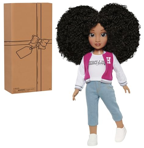 Purpose Toys HBCyoU Student Body President Hope 45 cm Puppe & Accessoires, lockiges Haar, hellbraun Hautton, entworfen und entwickelt