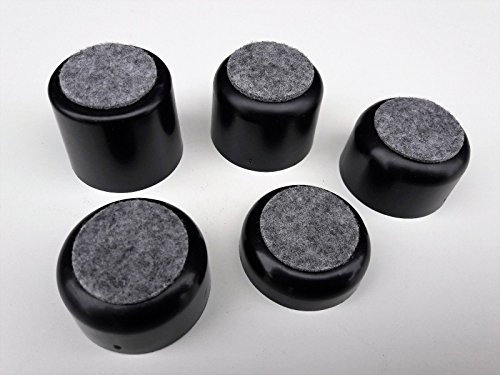 4 Stück Möbelfuß 60mm Höhe mit Verstärkungsstreben + Filzgleiter