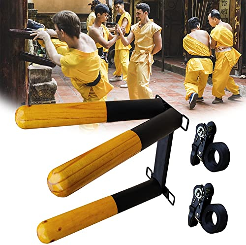 Wing Chun Holz Dummy, Wandmontage Attrappe Für Kampfsport Training, Mit Federarmen, Tragbarer Wing Chun Dummy, 2 Modelle Erhältlich, Für Baum Oder Weiche Objekte (Size : 3 Spring Hands)