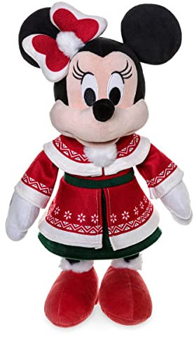 Disney Minnie Mouse Holiday Plush Medium 16 1/2 Inches
