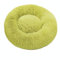 Lukery Hundebett Katzenbett Flauschig Rund aus Plüsch, Kuscheliges Donut Hundekissen und Katzenkissen Weiches Plüsch Hundeliege für Kleine, Mittelgroße und Große Haustiere (60CM,grün)