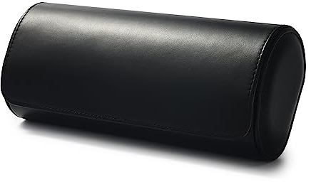 Oirlv Luxus Pu Leder 3 Schlitze Uhrenrolle Reiseetui Aufbewahrungsetui Für Geschenkbox Weihnachten Jubiläum Geburtstag(Schwarz)