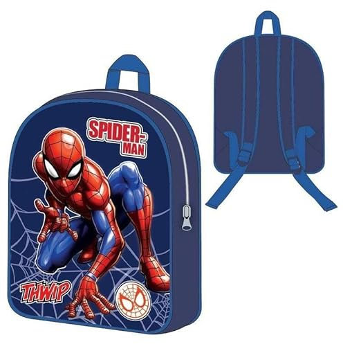 arlis Spider-man Rucksack 30 cm, 1 Hauptfach mit Reißverschluss, verstellbare Schultergurte, Maße: 30 x 26 x 10 cm, Rucksack Spiderman – C, 42 X 30 X 16