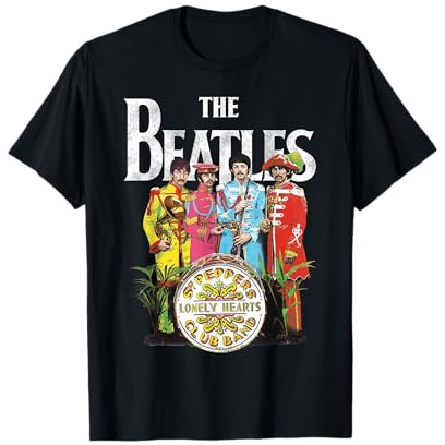 Offiziell The Beatles Sgt Pepper Music Band Artwork T-Shirt