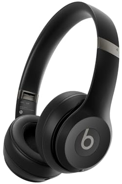 Beats Solo 4 - Cuffie Bluetooth senza fili, compatibili con Apple e Android, fino a 50 ore di riproduzione - Nero opaco