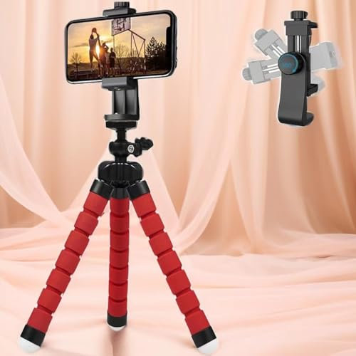 Handy Stativ, Mini Stativ für Smartphones und Kamera 360° Drehbare Handyhalterung