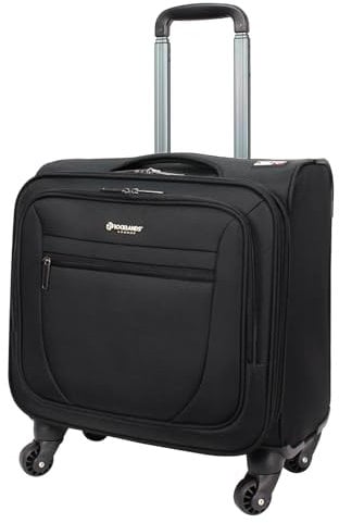 Rocklands® Rolling Laptop Bag 4 Wheel Laptop Bag Wheeled Briefcase Business Office Trolley Case Travel Cabin Bag - 8602