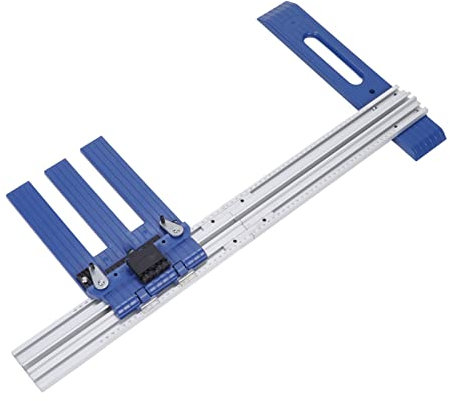 Rail de Guidage de Coupe-bois en Alliage D'aluminium, Guide de Scie Circulaire Réglable de 0,65 Cm avec échelle Claire pour une Utilisation en Charpentier