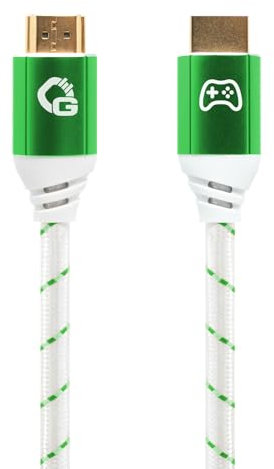 OEHLBACH GAMING New Game Green - 5 metri - Cavo HDMI 2.1b - Certificazione Ultra High Speed 8K@60Hz, eARC, ALLM, VRR, DSC - Compatibile con PS5, Xbox Series X/S, Nintendo Switch, PC - Bianco - 1 pezzo