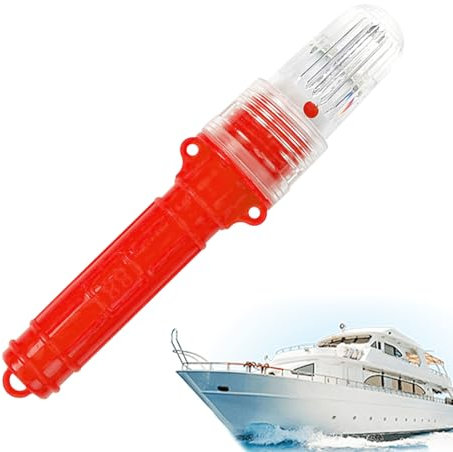 Fogukier Luce stroboscopica a LED marina – Indicatore luminoso – Dispositivo di illuminazione di posizionamento nave, spia di sicurezza per boa per imbarcazioni e yacht
