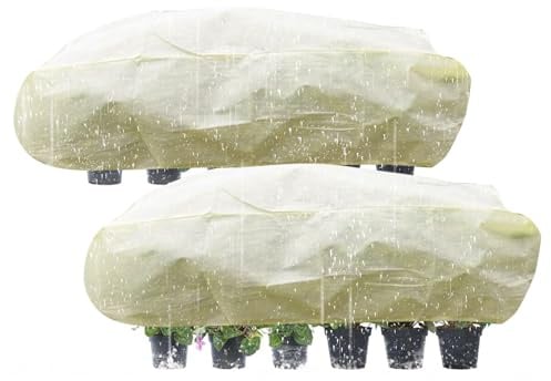 Mikronetz-Abdeckung zum Schutz vor Schädlingen des erhöhten Bettes – 2-teiliges ultra-feines Insektennetz und Gartenabdeckungen für Hochbetten | atmungsaktiver Pflanzenschutz für V