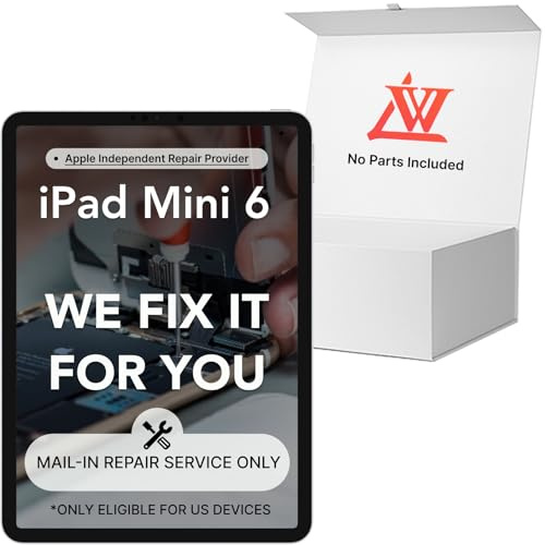 LW Mail-in-Reparaturservice mit Original-OEM-Ersatz-Pull-Bildschirm für iPad Mini 6 2021 6. 8,3 Zoll Display LCD Touch Digitizer Montage Ersatz A2567 A2568 A2569 (Reparaturservice, keine