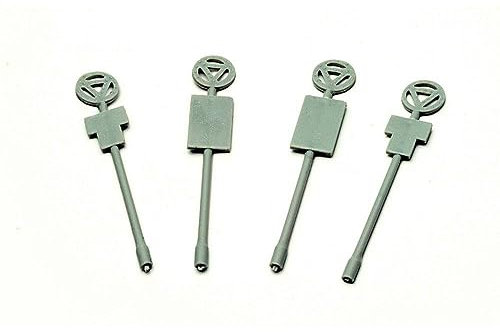 Dapol Model Road Signs (x4) Plastic Kit - OO Gauge 1/76 Scale