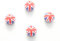 4X Ventilkappen Ball Kugel UK Flagge Flag Fahne England Großbritannien Great Britain Ventilkappe Brexit Vuk