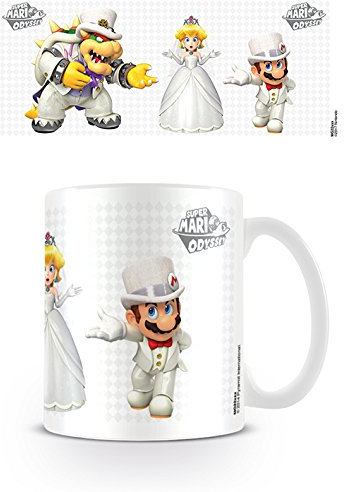 Pyramid MG24905 Super Mario Odyssey Who Will She Choose - Taza de café, porcelana, multicolor