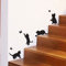 Katzen spielen Fangen Schmetterlinge home Vinyl Wandaufkleber Dekor Aufkleber Wandbild Kätzchen Haustiere Tapete Dekoration Kinderzimmer