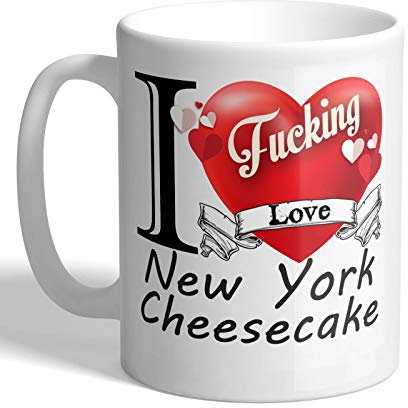 I Love Mugs - I F*cking Love New York Cheesecake - Mug, Ceramic, 11fl.oz.