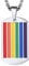 PROSTEEL personalisiert Collier Edelstahl Homosexuell Regenbogen Anhänger Gay & Lesbian Pride LGBT Dog Tag mit Halskette 60cm Name Texte Gravur für Herren Damen Unisex(Silber)