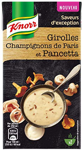 Knorr Saveurs d'Exception Soupe Girolles Champignons de Paris Pancetta 50 cl
