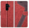 MOBESV Hülle für Samsung Galaxy S9 Plus Handyhülle, Lederhülle mit Kartenfach, Klapphülle mit Ständer, Flip Case Handytasche Schutzhülle, Modisch Rot