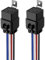 Gebildet 2Stücke 40/30A 12V Wasserdichtes Relais-Kabelsatz-Set - 4-PIN-SPST-Relais im Bosch-Stil mit robuster 12AWG-Kabel