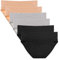 Intimate Portal Culotte Grossesse Slips de Maternité Pliable sous-vêtements Post Accouchement en Coton pour Femme Enceinte Lot de 6 Granite XL