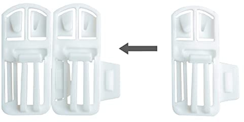Speed Clix Gardinengleiter 200 Stück mit Neuer einzigartiger Doppelklick Funktion um schnell und einfach Gardinen auf zu hängen geeignet für Schienen mit Einer Laufnut von 3,5-4 mm: Made in Germany!