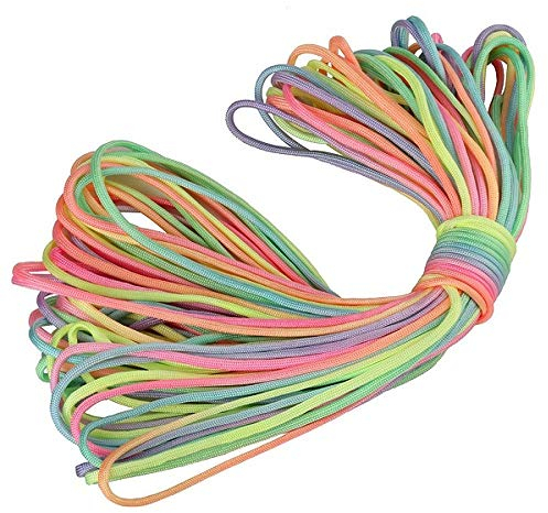 King of Trade 10m Farbe-2 Bunte verlauf hell Paracord Schnüre Nylonleine 2 mm