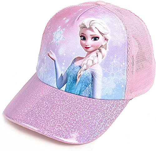 Fancyland ELSA Kinder Glitzer-Trucker Cap MädchenJungen Anna und ELSA Sonnenhut UV Schutz