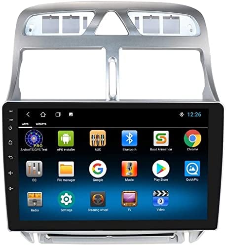 GABITECH Autoradio mit 9-Zoll-Touchscreen Passend für 2002-2013 Peugeot 307 / 307CC / 307SW, Android 10 Auto-FM-Radio GPS-Navigation Unterstützung Lenkradsteuerung