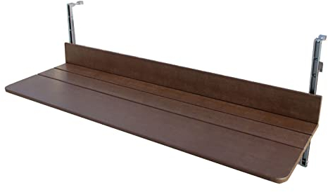 HDZNDH Balkontisch Hängend, Balkontisch Klappbar in Garten, Stehtisch Outdoor, Outdoor Tisch, 5-Fach verstellbare Tischplattenhöhe, für Balkon, Garten (Size : 120 * 37 * 9cm)