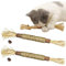 SEMINISMAR Bastoncini per Gatti Denti,Bastoncini Erba Gatta Naturale,Bastoncini Erba Gatta Gatto,Bastoncini per Gatti (Beige*2 PCS)